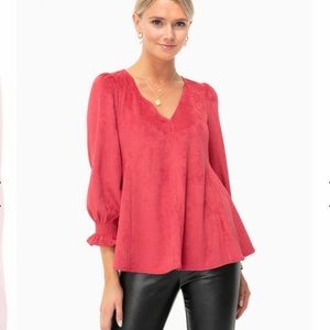 NWT Tuckernuck suede blouse, size M.